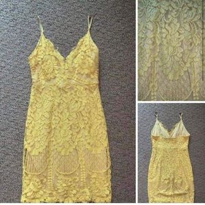 Yellow Cocktail Dress